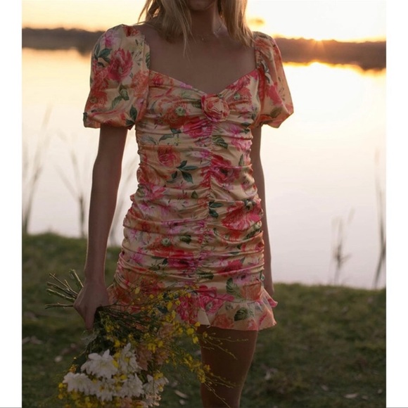 For Love & Lemons Versilla Mini Dress XS NWT. - Picture 6 of 9